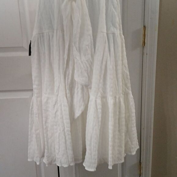 Lulus white crossover tie back sleeveless dress Sz XL NWT - Picture 6 of 11